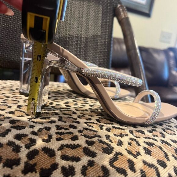 XOXO Rhinestone Heels LIKE NEW - Picture 10 of 12